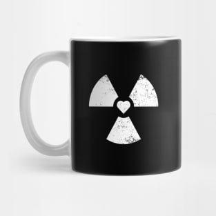 Radioactive Sign Radiation Symbol Nuclear Hazard Heart Mug